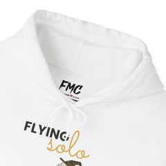 Flying Solo Hoodie - Minimalist Witch Halloween Hoodie, Women Halloween Hoodie, Trendy and Popular Girls Halloween Apparel