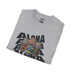 Aloha Summer Shirt - Aloha Masks Tropical Summer Tee, Unisex Beach Shirt, Trendy Summer Shirt, Perfect Summer Beach Outfit and Vacay Shirt, Tee
