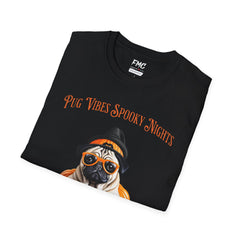 Pug Halloween Shirt - Pug Life Spooky Nights Shirt, Dog Halloween Shirt, Trendy Women Halloween Tee, Perfect Pug Gift, Funny Halloween Tee