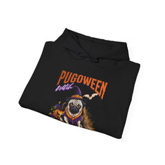 Pug Halloween Adult Hoodie - Pugoween Witch Hoodie, Dog Halloween Adult Hoodie, Trendy Women Halloween Hoodie, Perfect Pug Gift
