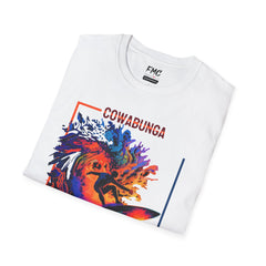 Cowabunga Dude Shirt - Surfing Man Waves Tee, Cool Beach Shirt for Men, Trendy Summer Shirt, Perfect Summer Beach Outfit and Vacay Shirt