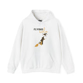Flying Solo Hoodie - Minimalist Witch Halloween Hoodie, Women Halloween Hoodie, Trendy and Popular Girls Halloween Apparel