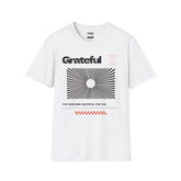 Grateful Shirt - Sunshine Optical Illusion Tee, Unisex Beach Shirt, Trendy Summer Shirt, Perfect Summer Beach Outfit and Vacay Shirt