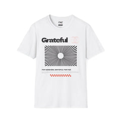 Grateful Shirt - Sunshine Optical Illusion Tee, Unisex Beach Shirt, Trendy Summer Shirt, Perfect Summer Beach Outfit and Vacay Shirt