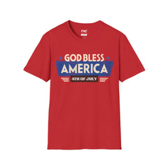 God Bless America Patriotic Shirt, Ideal for Independence Day, 4th of July Shirt, Unisex USA Shirt, Stylish America Tshirt