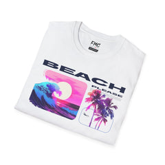 Beach Please Shirt - Summer Beach Neon Tee, Palm Tree Design, Unisex Beach Shirt, Trendy Summer Shirt, Perfect Summer Outfit and Vacay Shirt