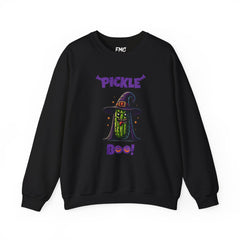 Pickle Adult Sweatshirt - Pickle Boo Halloween Adult Sweatshirt, Perfect for Pickle Lovers, Women Halloween Adult Sweatshirt, Halloween Gift