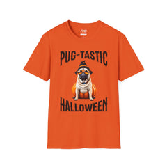 Pug Halloween Shirt - Pug-tastic Halloween Dog Shirt, Orange Halloween Tee, Trendy Women Halloween Shirt, Perfect Pug Gift, Halloween Gift