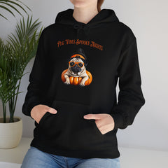 Pug Halloween Adult Hoodie - Pug Life Spooky Nights Adult Hoodie, Dog Halloween Adult Hoodie, Trendy Women Halloween Adult Hoodie