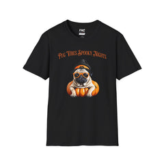 Pug Halloween Shirt - Pug Life Spooky Nights Shirt, Dog Halloween Shirt, Trendy Women Halloween Tee, Perfect Pug Gift, Funny Halloween Tee