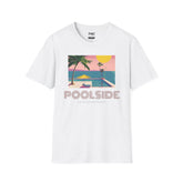 Pool Side Shirt - Retro 80s Unisex Beach Shirt, Trendy Summer Shirt, Perfect Summer Beach Outfit and Vacay Shirt, Ideal Summer Gift, Tee