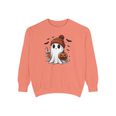 Halloween Spooky Ghost Comfort Colors Sweatshirt, Cute Ghost Sweatshirt, Halloween Sweatshirt, Cute Fall Sweatshirt Spooky Season Sweatshirt