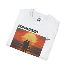 Couple Silhouett Tee - Romantic Sunset Shirt, Lovely Couple Unisex Beach Shirt, Trendy Summer Shirt, Perfect Summer Beach Outfit, Tee