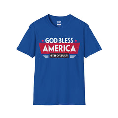 God Bless America Patriotic Shirt, Ideal for Independence Day, 4th of July Shirt, Unisex USA Shirt, Stylish America Tshirt