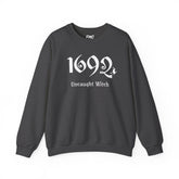 1692 Salem Witch Halloween Adult Sweatshirt - 1692 Uncaught Witch Sweat, 1692 Salem Witch Sweat, Halloween Sweatshirts, Trendy Halloween