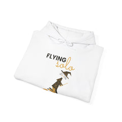 Flying Solo Hoodie - Minimalist Witch Halloween Hoodie, Women Halloween Hoodie, Trendy and Popular Girls Halloween Apparel