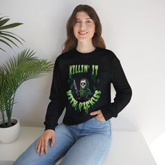 Pickle Jason Adult Sweatshirt - Pickle Jason Voorhees Halloween Adult Sweatshirt, Unisex Halloween Adult Sweatshirt, Pickle Lover Gift