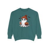Halloween Spooky Ghost Comfort Colors Sweatshirt, Cute Ghost Sweatshirt, Halloween Sweatshirt, Cute Fall Sweatshirt Spooky Season Sweatshirt