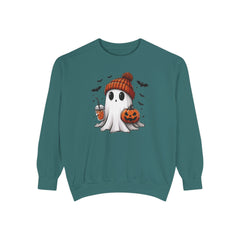 Halloween Spooky Ghost Comfort Colors Sweatshirt, Cute Ghost Sweatshirt, Halloween Sweatshirt, Cute Fall Sweatshirt Spooky Season Sweatshirt