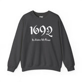 1692 Salem Halloween Adult Sweatshirt - 1692 In Salem We Trust Adult Sweatshirt, 1692 Salem Witch Sweatshirt, Women Halloween Sweatshirt