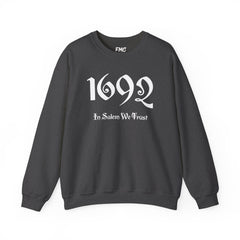 1692 Salem Halloween Adult Sweatshirt - 1692 In Salem We Trust Adult Sweatshirt, 1692 Salem Witch Sweatshirt, Women Halloween Sweatshirt