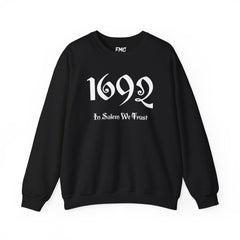 1692 Salem Halloween Adult Sweatshirt - 1692 In Salem We Trust Adult Sweatshirt, 1692 Salem Witch Sweatshirt, Women Halloween Sweatshirt