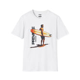Private Paradise Tee - Surfing Man Shirt with Surf Quote, Cool Beach Shirt for Men, Trendy Summer Shirt and Beach Outfit, Perfect Vacay Tee