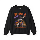 Pug Halloween Adult Sweatshirt - Pugoween Witch Sweatshirt, Dog Halloween Sweatshirt, Trendy Women Halloween Sweatshirt, Perfect Pug Gift