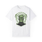 Frankenstein T-Shirt - Retro Frankenstein Design, CC1717 ComfortColors Monster Shirt, Ideal Gift for Horror Fans, Perfect for Halloween 2024, Tee