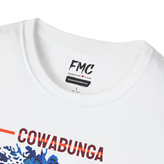 Cowabunga Dude Shirt - Surfing Man Waves Tee, Cool Beach Shirt for Men, Trendy Summer Shirt, Perfect Summer Beach Outfit and Vacay Shirt