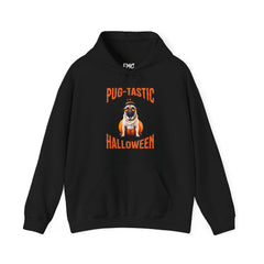 Pug Halloween Adult Hoodie - Pug-tastic Halloween Dog Adult Hoodie, Orange Halloween Adult Hoodie, Perfect Pug Gift, Halloween Gift