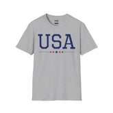 USA American Patriot T-Shirt with Five Star: Perfect 4th of July Shirt for Independence Day! Best Gift Unisex Tee