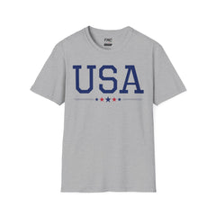 USA American Patriot T-Shirt with Five Star: Perfect 4th of July Shirt for Independence Day! Best Gift Unisex Tee