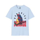 Parrot Shirt - Summer Plumage Vibrant Sunset Tee, Unisex Beach Shirt, Trendy Summer Shirt, Perfect Summer Beach Outfit and Vacay Shirt, Tee