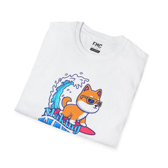 Dog Making Waves Shirt - Surfing Summer Beach Design, Cool Beach Shirt for Men, Trendy Summer Shirt, Perfect Summer Outfit and Vacay Shirt, Tee