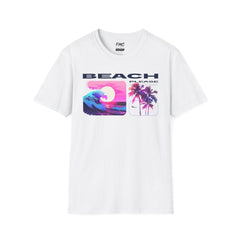 Beach Please Shirt - Summer Beach Neon Tee, Palm Tree Design, Unisex Beach Shirt, Trendy Summer Shirt, Perfect Summer Outfit and Vacay Shirt