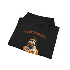 Pug Halloween Adult Hoodie - Pug Life Spooky Nights Adult Hoodie, Dog Halloween Adult Hoodie, Trendy Women Halloween Adult Hoodie
