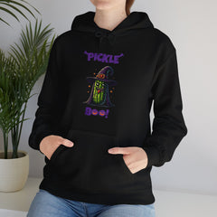 Pickle Adult Hoodie - Pickle Boo Halloween Adult Hoodie, Perfect for Pickle Lovers, Trendy Women Halloween Adult Hoodie, Halloween Gift