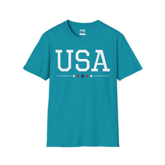 USA American Patriot T-Shirt with Five Star: Perfect 4th of July Shirt for Independence Day! Best Gift Unisex Tee