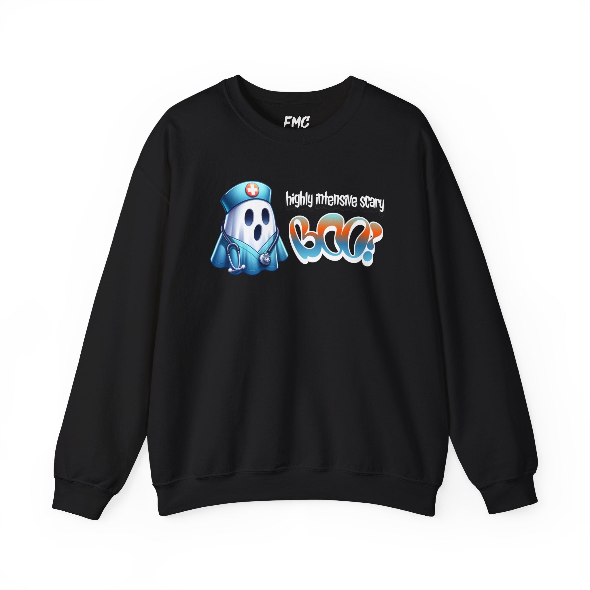 ICU Halloween Sweatshirt - Highly Intensive Scary Boo Halloween Sweat, Boo ICU Nurse Fall Sweatshirt, Boo Med Sweat, Ideal Halloween Gift Main image