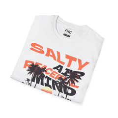 Peaceful Mind Shirt - Sunset Palm Tree Unisex Beach Shirt, Trendy Summer Shirt, Perfect Summer Beach Outfit and Vacay Shirt