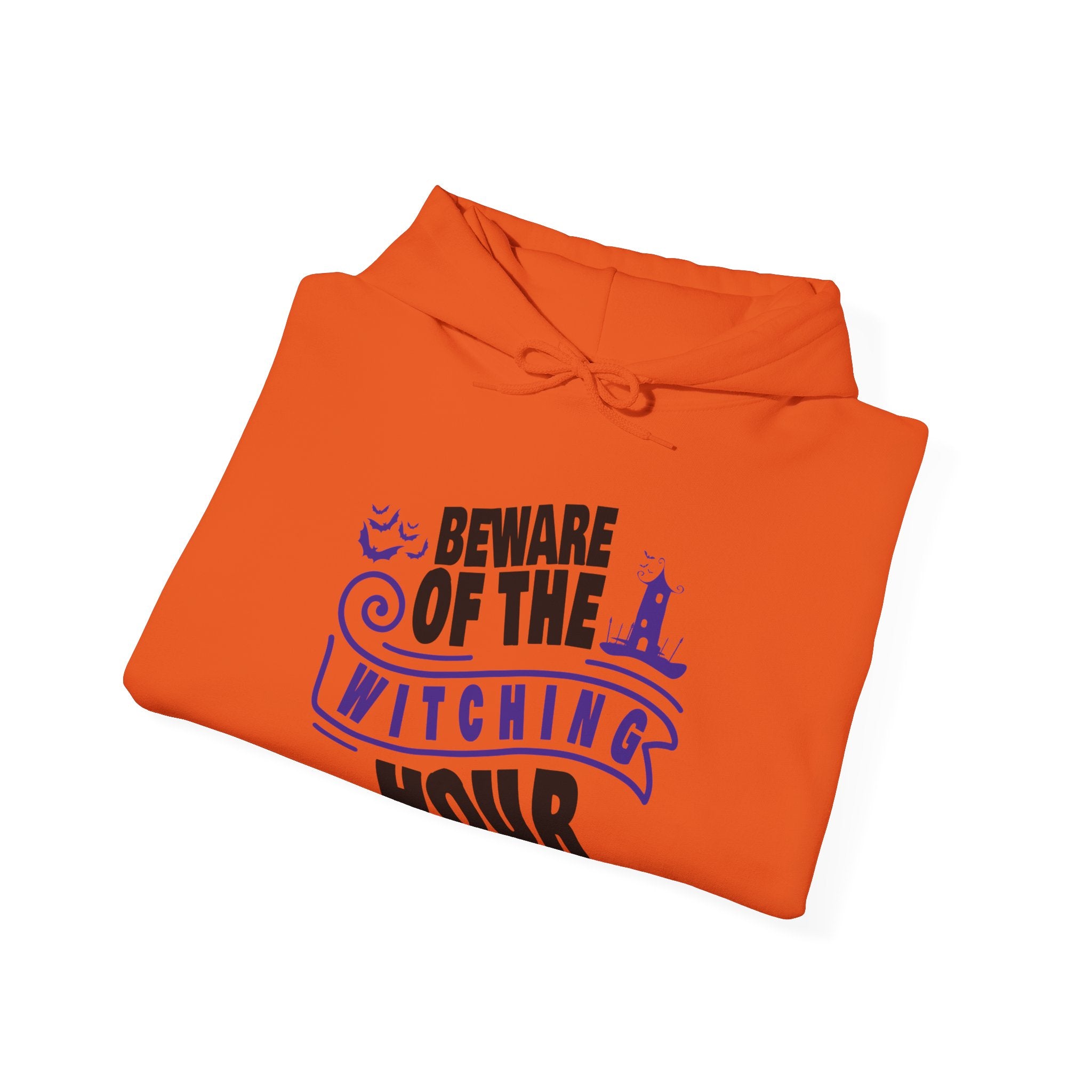 Beware of Witching Hour - Retro Witch Halloween Hoodie, Unisex Halloween Hoodie, Trendy Men and Women Halloween Hoodie, Halloween Apparel