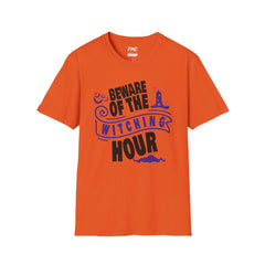 Beware of Witching Hour - Retro Witch Halloween Shirt, Unisex Halloween Sweatshirt, Trendy Men and Women Halloween Shirt, Halloween Apparel