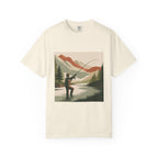 Fishing Lake Graphic T-Shirt — Vintage Fly Fishing Scene