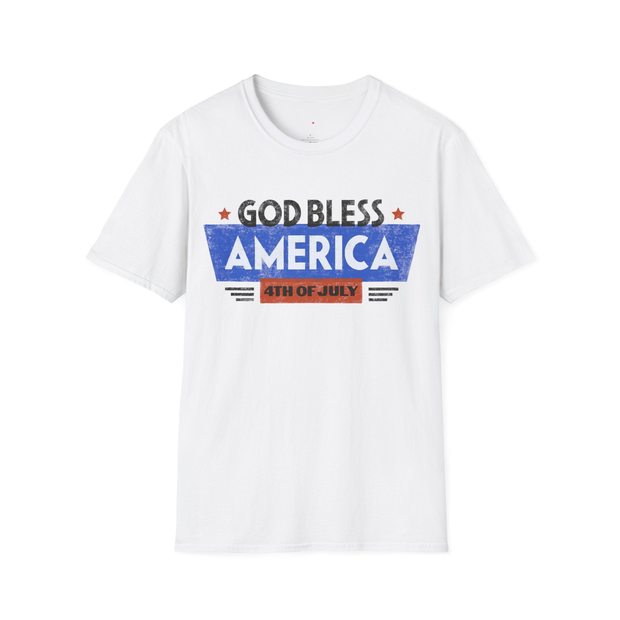 God Bless America Patriotic Shirt, Ideal for Independence Day, 4th of July Shirt, Unisex USA Shirt, Stylish America Tshirt
