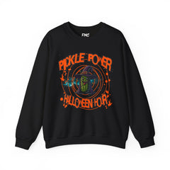 Pickle Adult Sweatshirt - Pickle Power Halloween Adult Sweatshirt, Halloween Hour Adult Sweatshirt for Pickle Lovers, Women Adult Sweatshirt