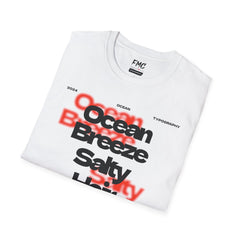 Ocean Breath Shirt - Stylish Ocean Breeze Unisex Summer Shirt, Trendy Beach Shirt and Summer Outfit, Perfect Vacay Shirt and Summer Gift