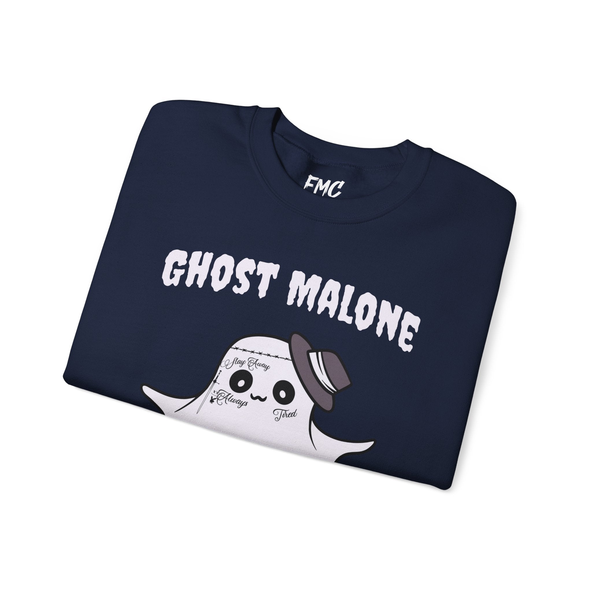 Ghost Malone Sweatshirt - Funny Post Malone Spookydoodles Sweatshirt, Perfect Ghostly Style for Halloween 2024, Perfect Posty Sweatshirt