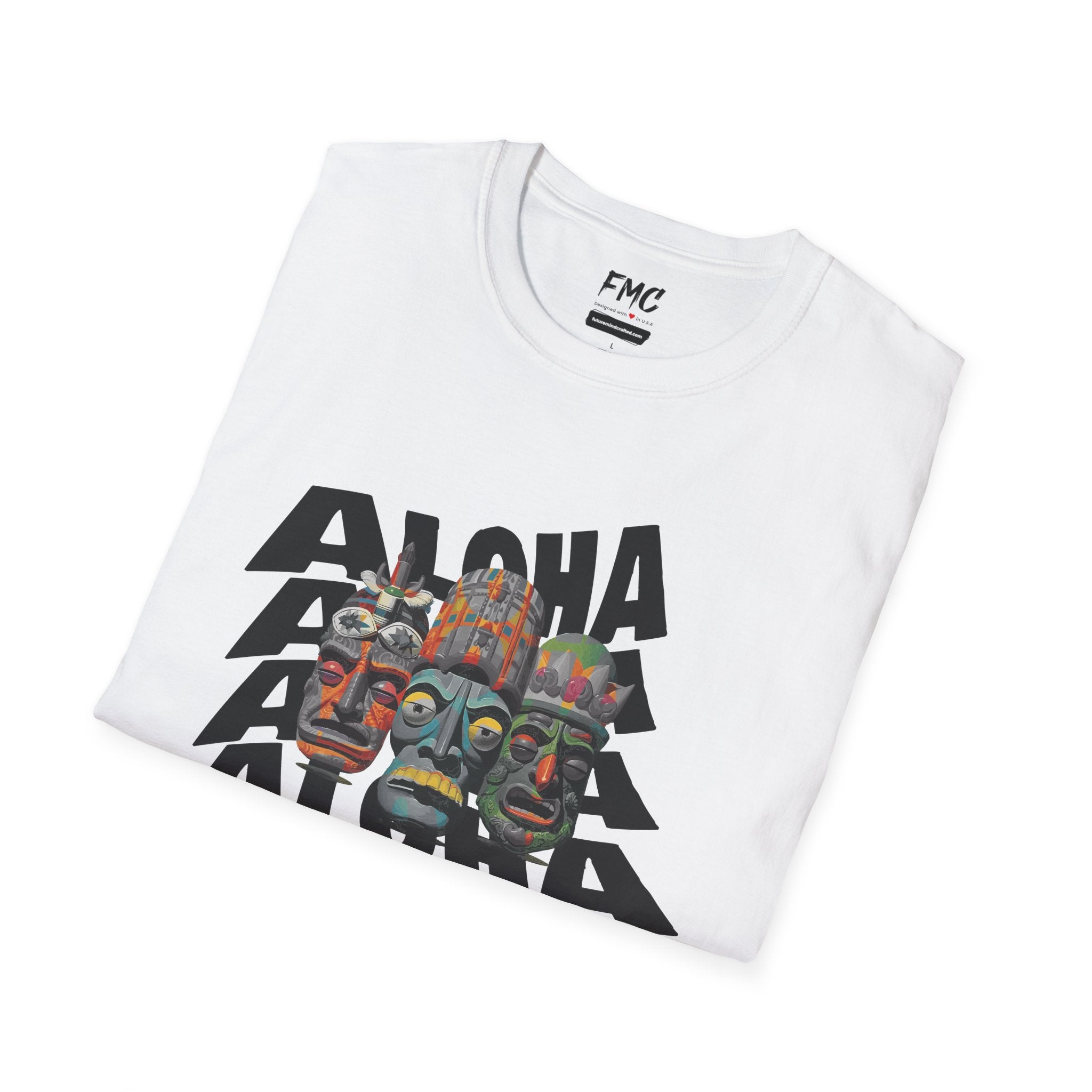 Aloha Summer Shirt - Aloha Masks Tropical Summer Tee, Unisex Beach Shirt, Trendy Summer Shirt, Perfect Summer Beach Outfit and Vacay Shirt, Tee