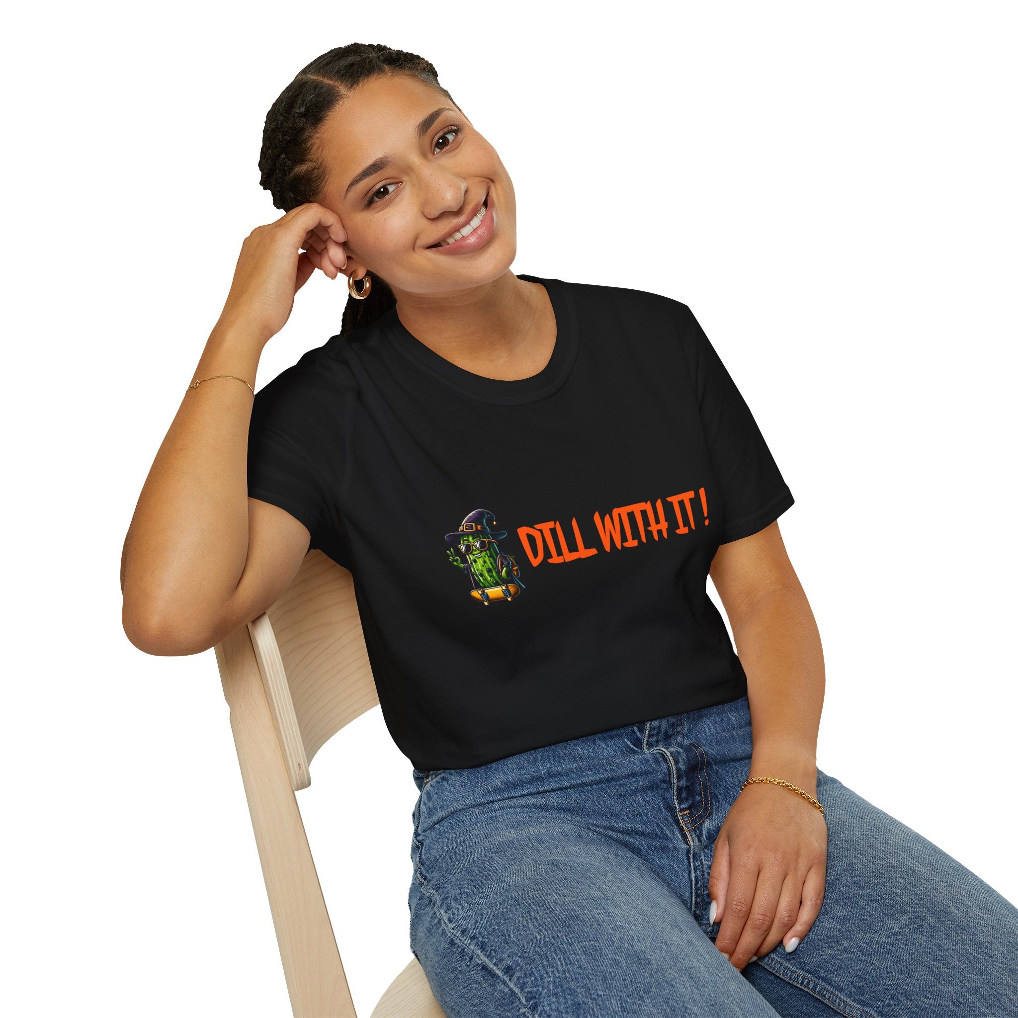 Pickle Shirt - Dill With It Halloween Tee, Funny Pickle Lover Shirt, Trendy Women Halloween Shirt, Perfect Canning Season and Halloween Gift